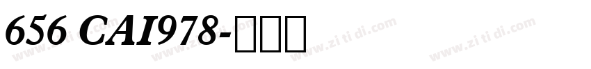 656 CAI978字体转换